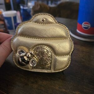 Pre-Owned Gold Kate Spade Oh Honey Bee Hive Coin Purse